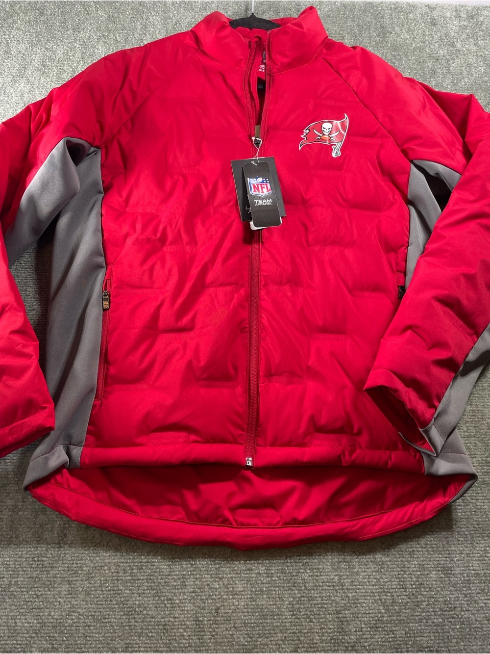 NFL Red Team Apparel Jacket with‎ NFL Shield Tag